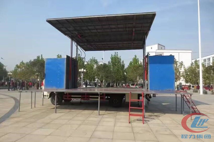 大運排半3.8米廂長舞臺車側(cè)面圖